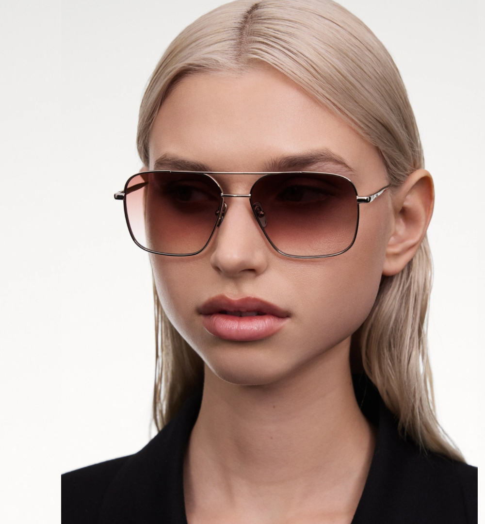 Chimi Aviator Sunglasses - Burgundy