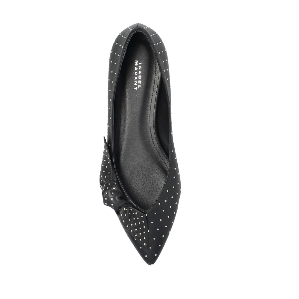 Isabel Marant Belko Ballerinas - Black/Mini Studs