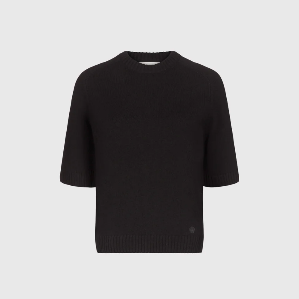 LouLou De Saison Dara Cashmere Top - Black