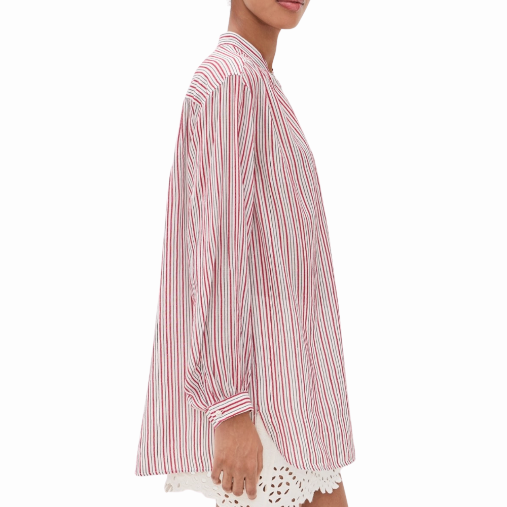 Marant Etoile Sapha Shirt - Ecru/Red