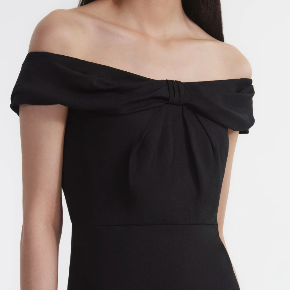 Saloni Eloise Dress - Black