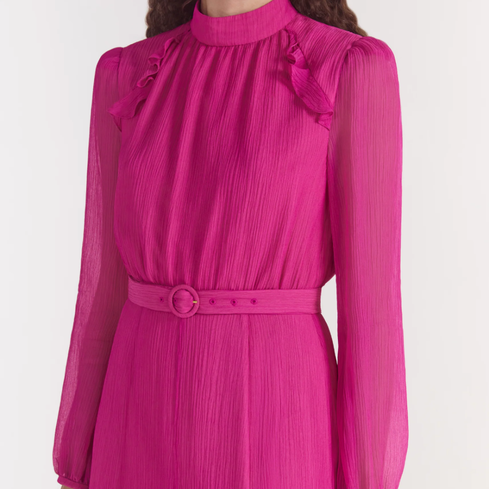 Saloni Jacqui-B Dress - Posey Pink