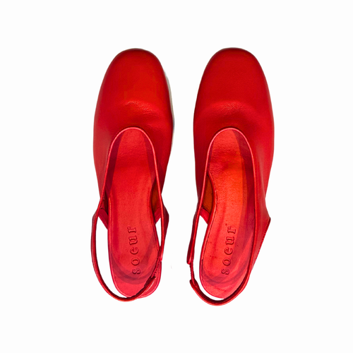 Soeur Emmett Slingbacks - Red