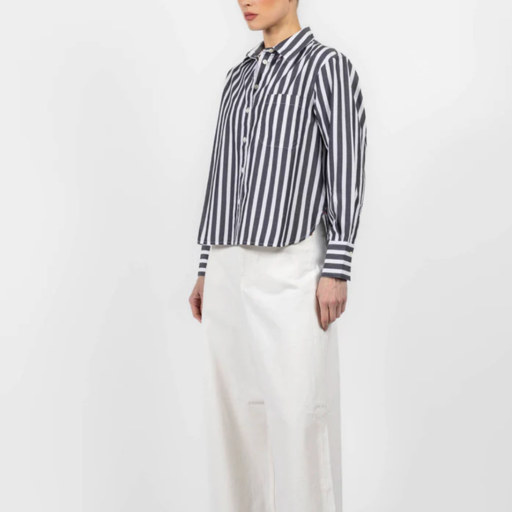 Xirena Monroe Shirt - Ink Stripe