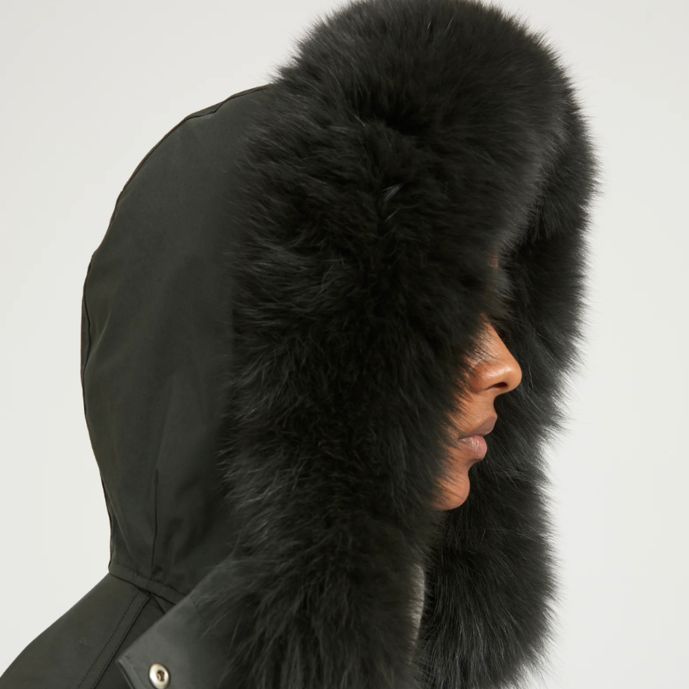 Yves Salomon Parka - Ebony