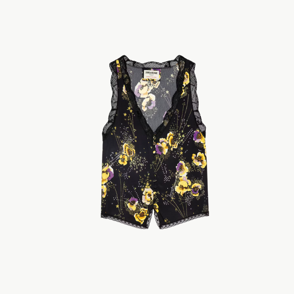 Zadig & Voltaire Em Yoko Strass Cami - Noir