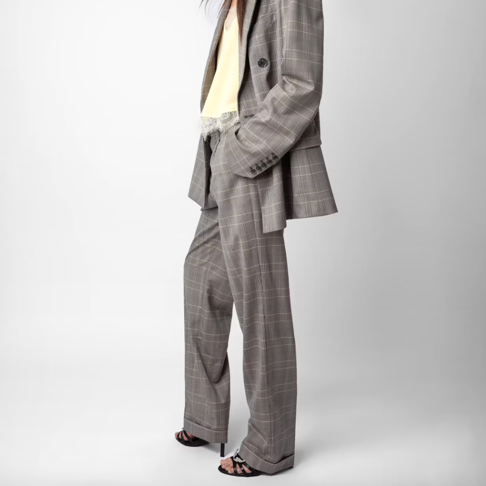 Zadig & Voltaire Pura Check Trousers - Gris