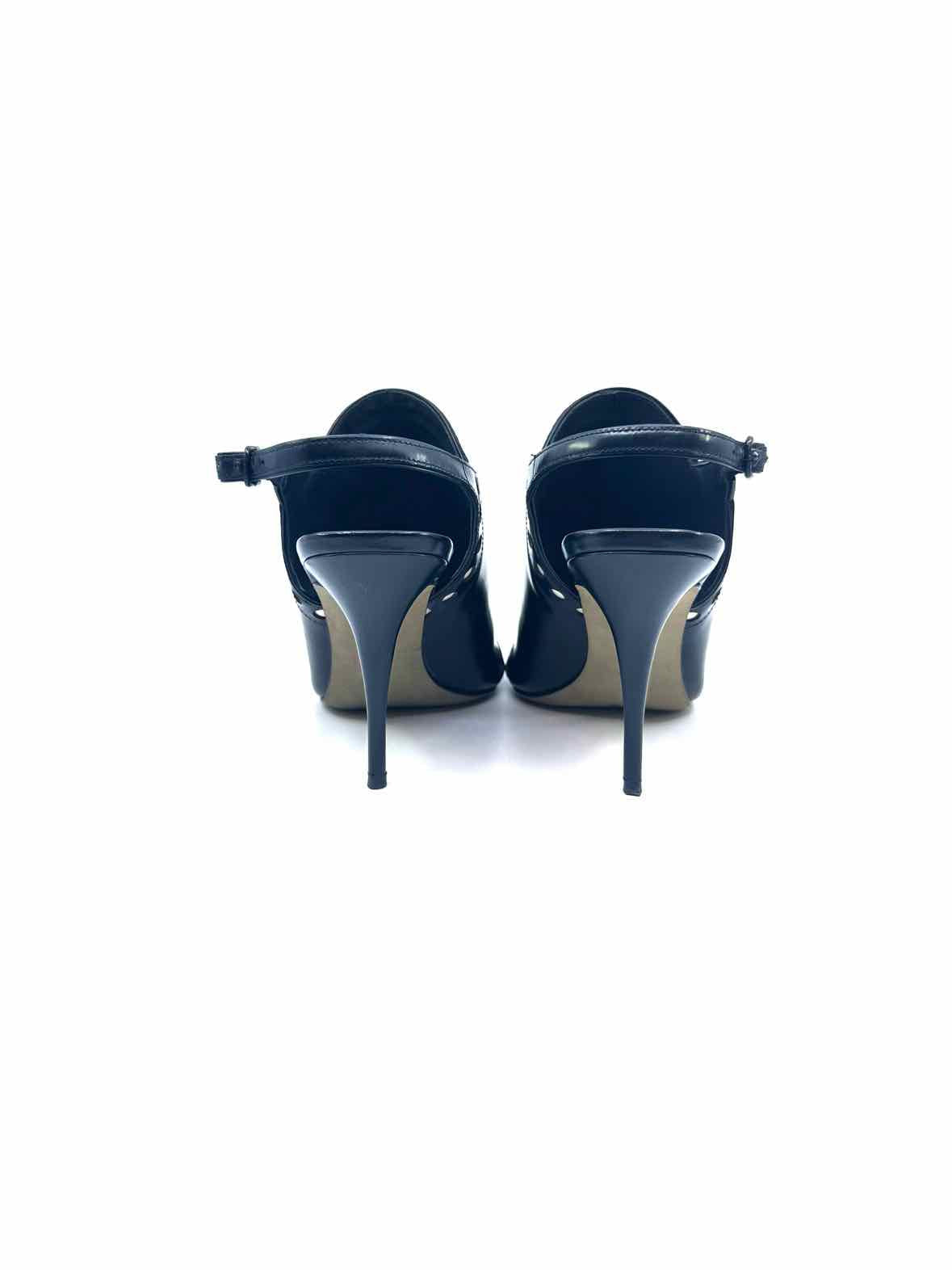 ALEXANDER WANG Size 6.5 Black & White Pumps