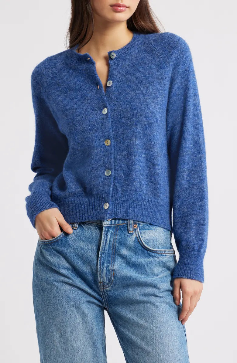 DÔEN Petra Cardigan in Blue Dusk