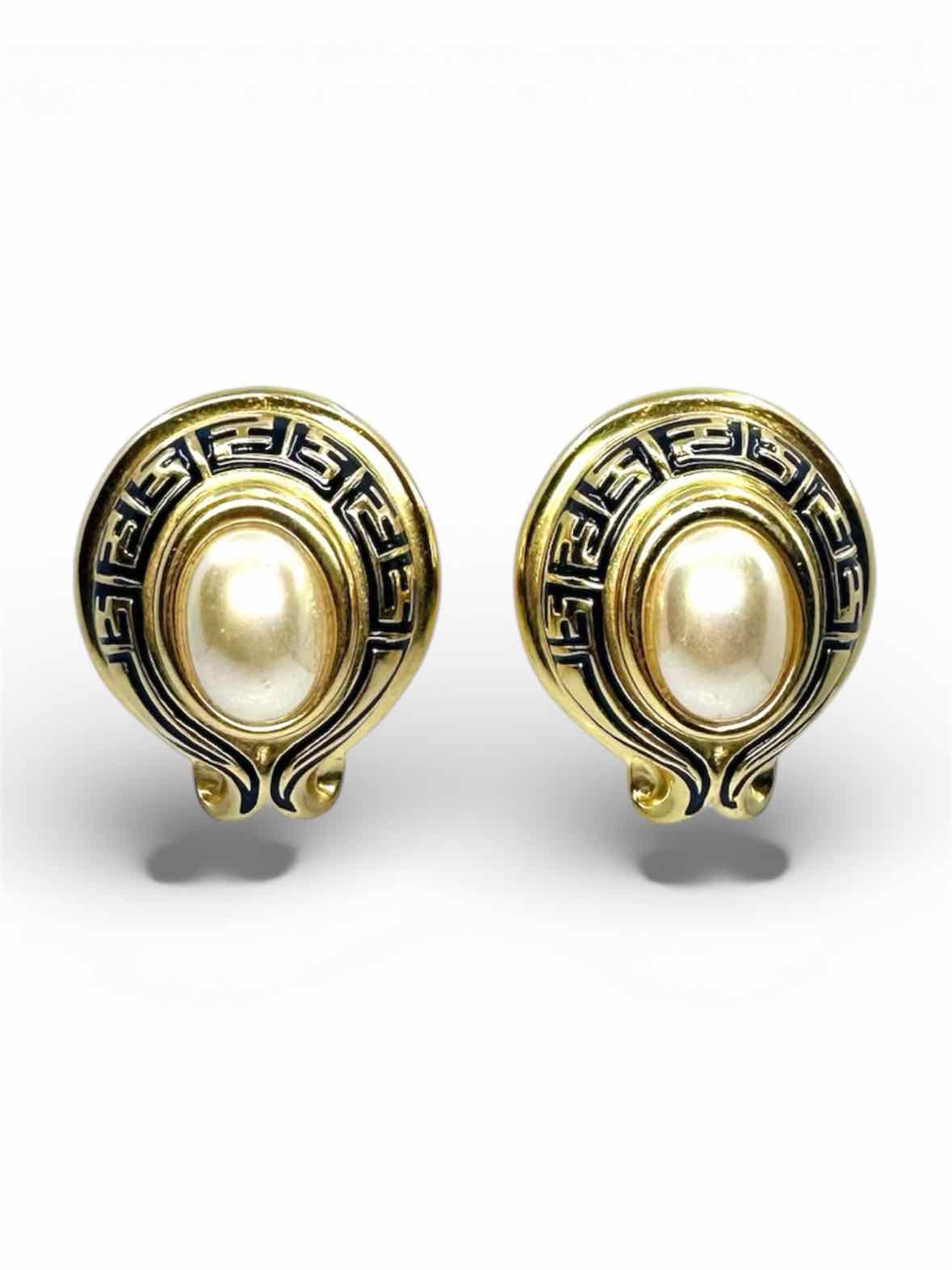FENDI Gold Clip Earrings