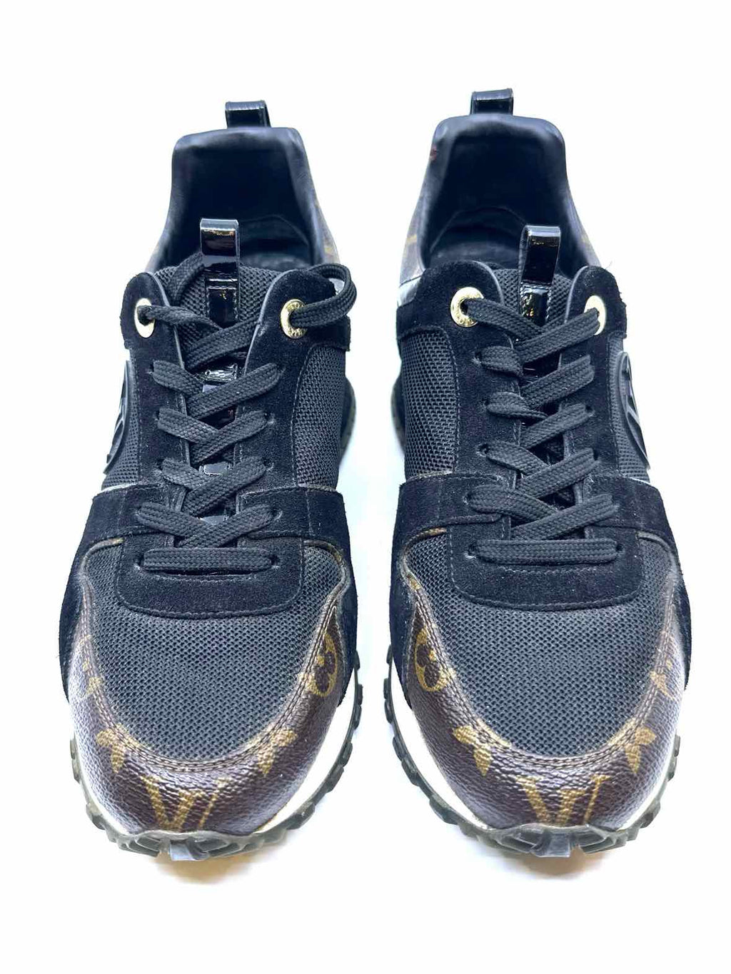 LOUIS VUITTON Size 8 Black, Browm Sneakers