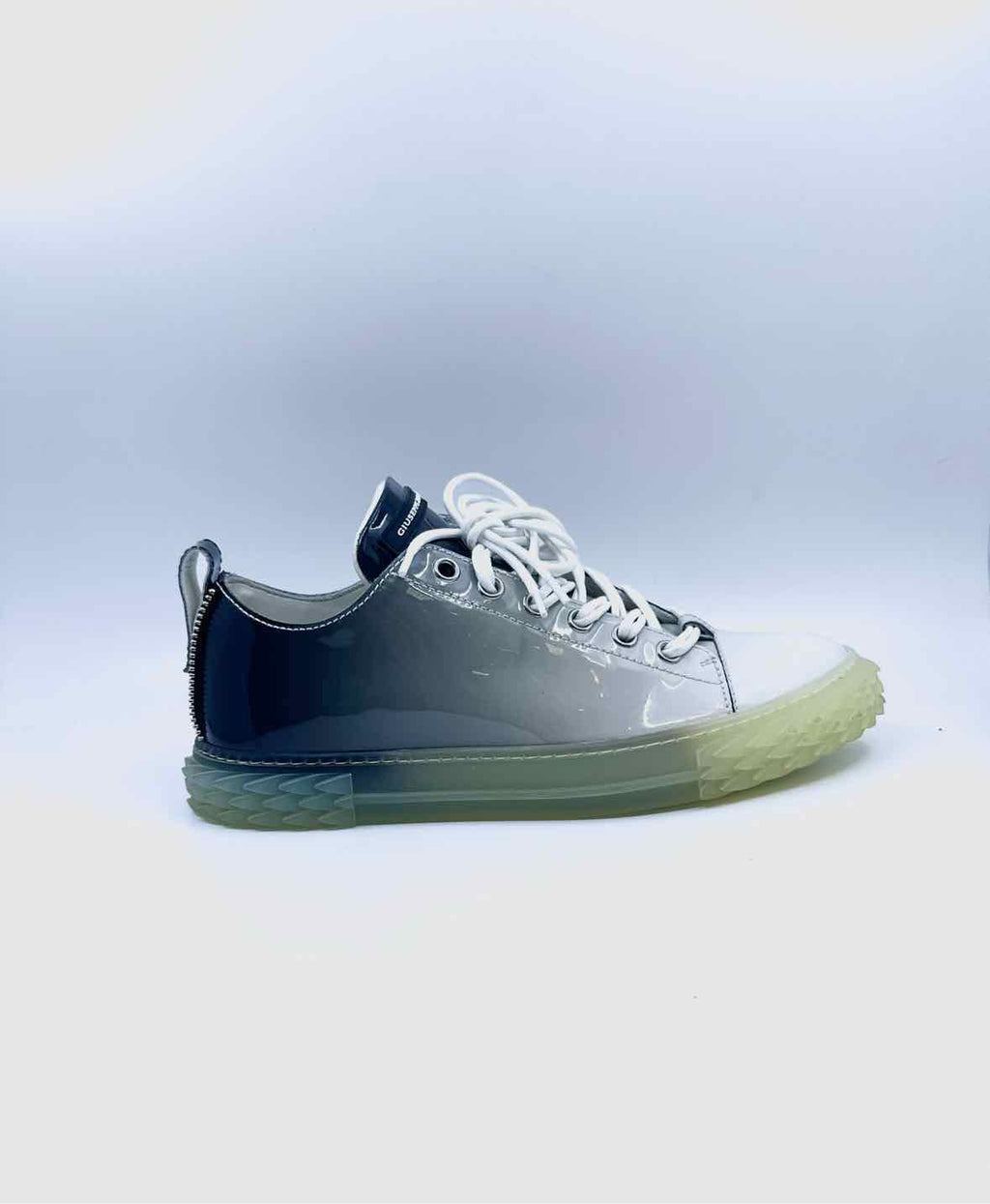 GIUSEPPE ZANOTTI Size 42 Grey, White Men's Sneakers