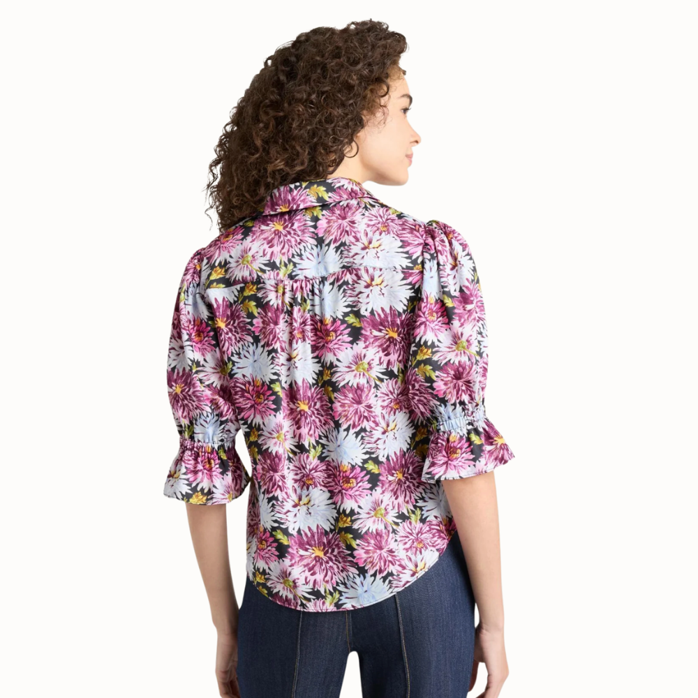 Cinq à Sept Fiona Top - Dahlia Print