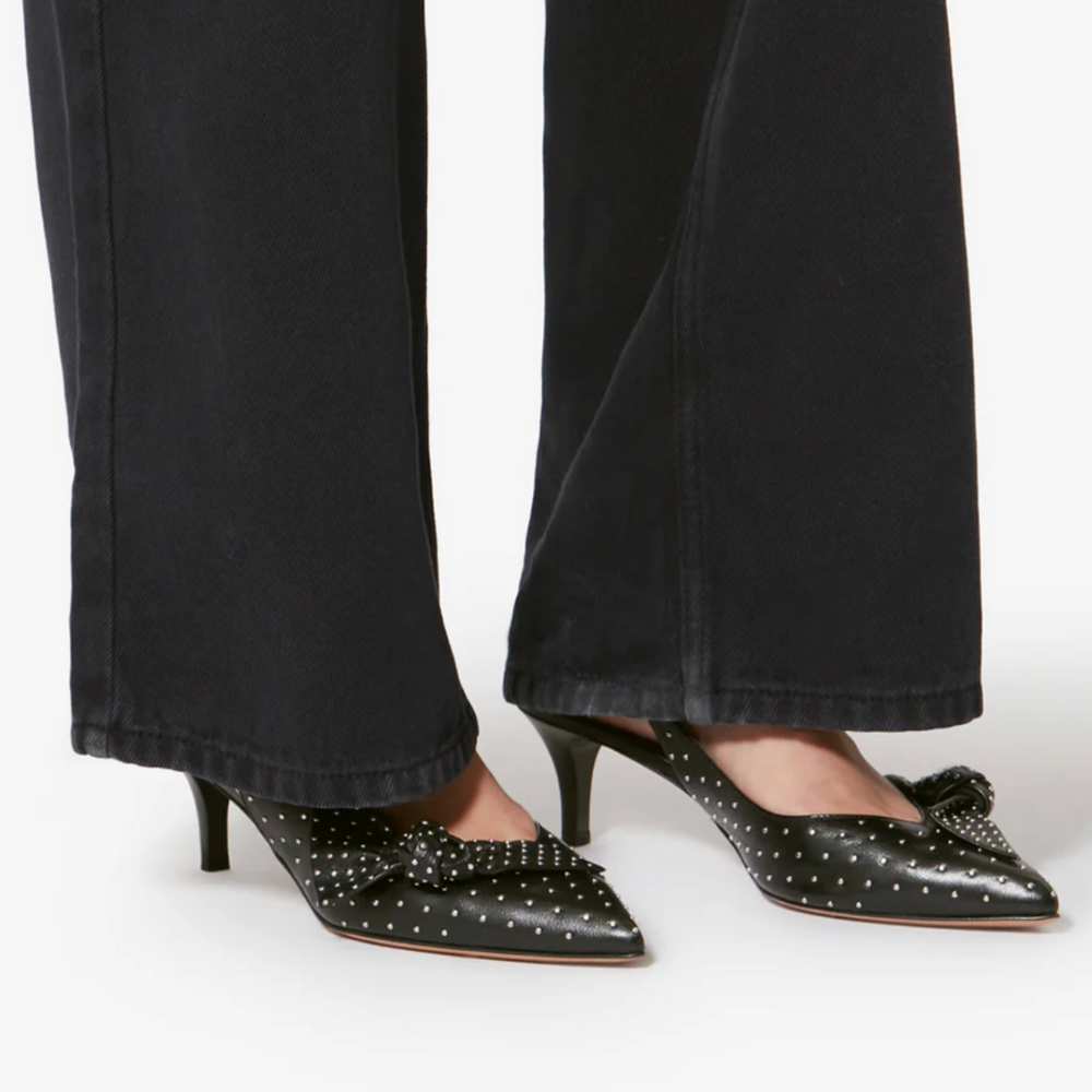Isabel Marant Palmo Slingback Sandal - Black/Silver