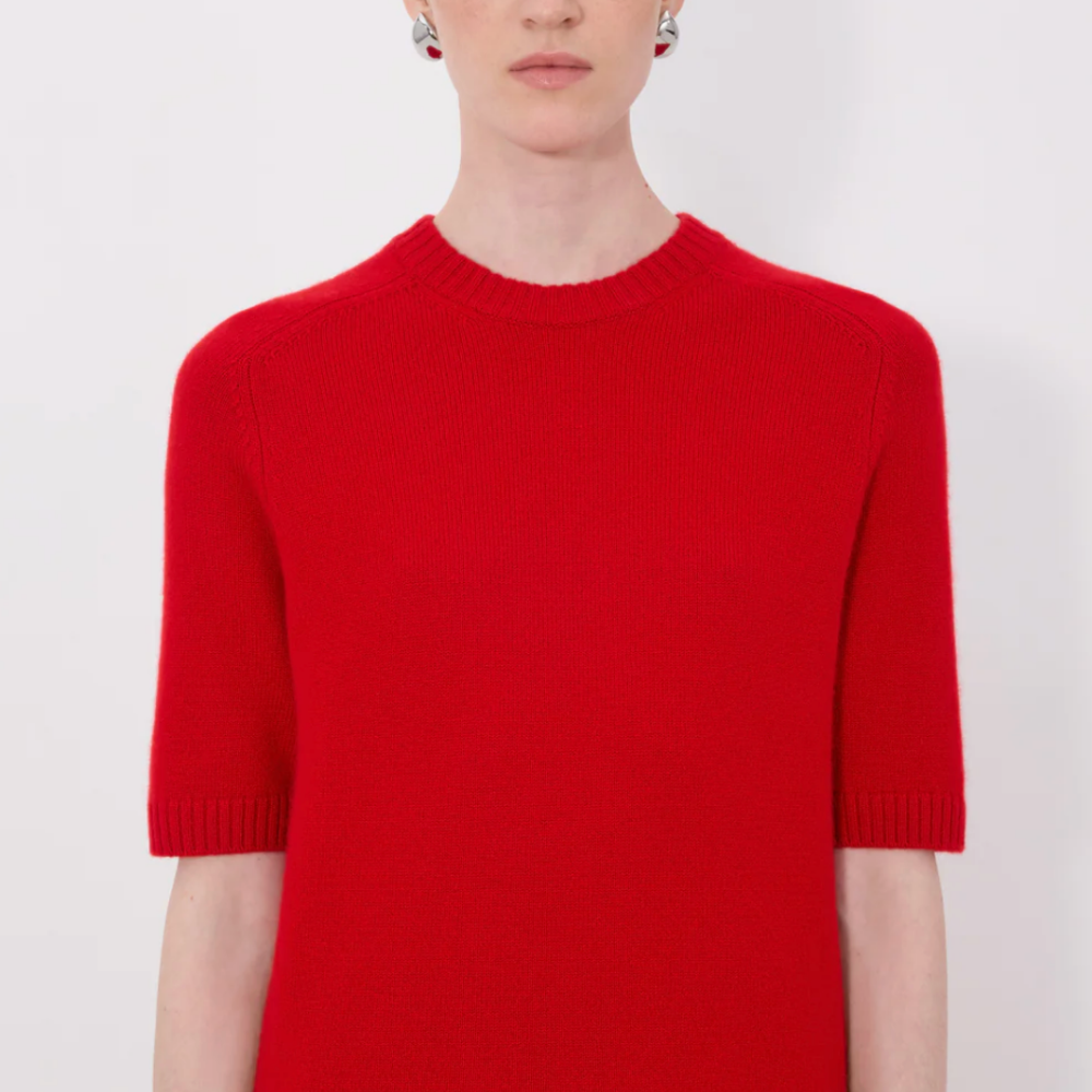LouLou De Saison Dara Cashmere Top - Red