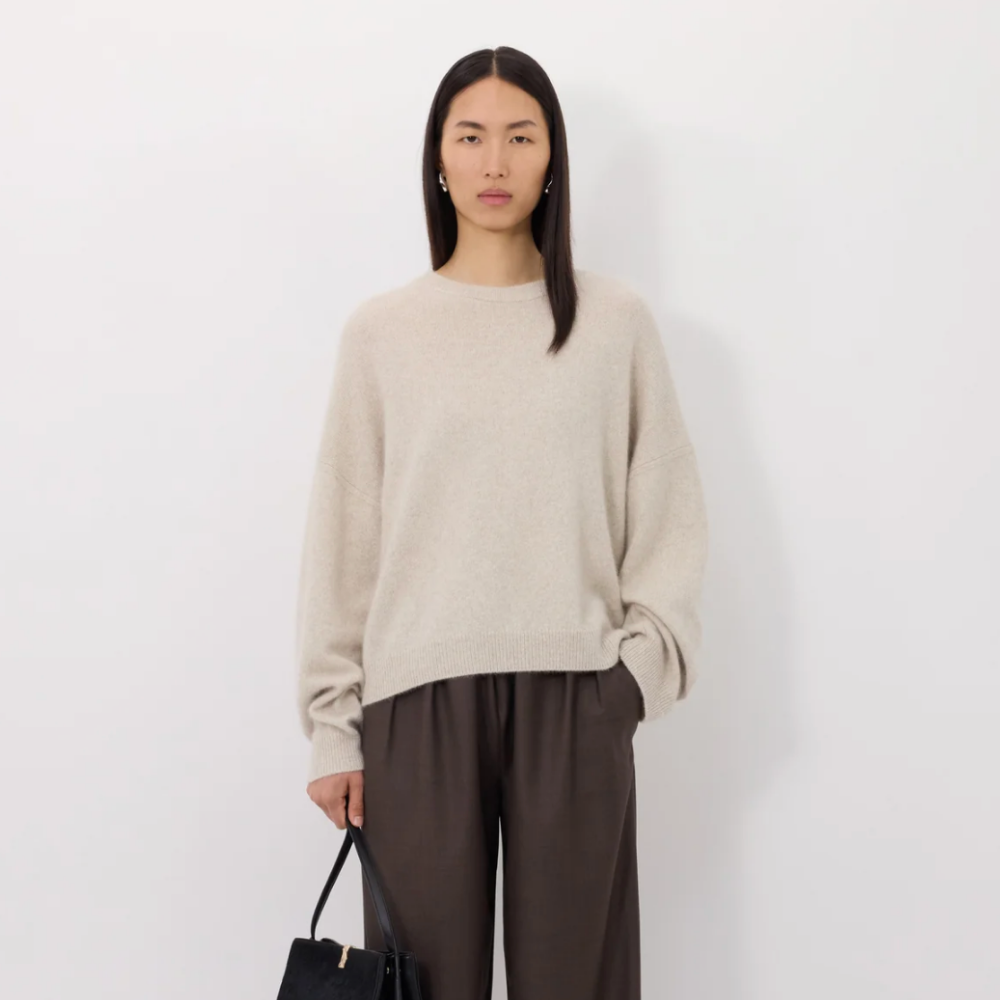 LouLou Tristan Sweater - Stone Melange
