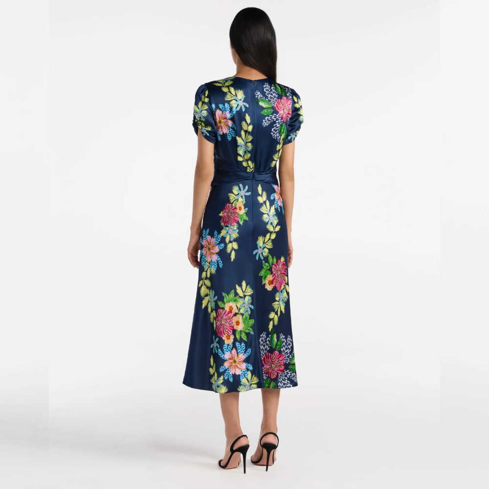 Saloni Gwen C Dress - Hosta Trellis