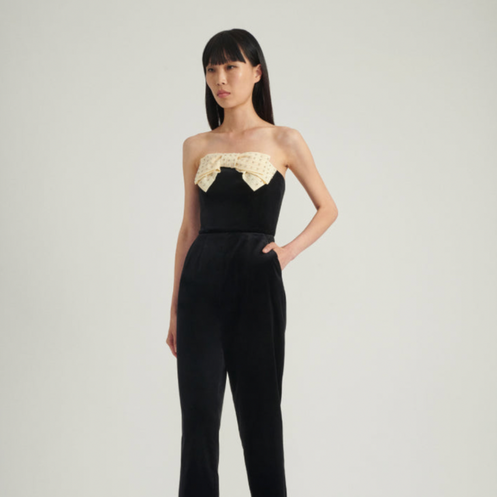 Saloni Sabine Jumpsuit - Black