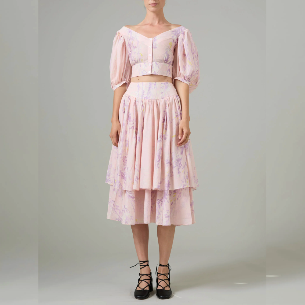 Thierry Colson Constance Skirt - Pink Wisteria