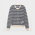 Zadig & Voltaire Missya Stripes Strass Cardigan - Marine