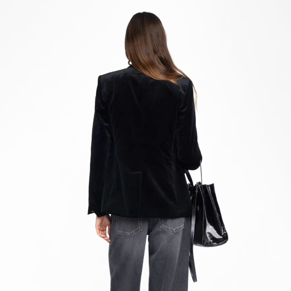 Zadig & Voltaire Vavy Velvet Blazer - Black