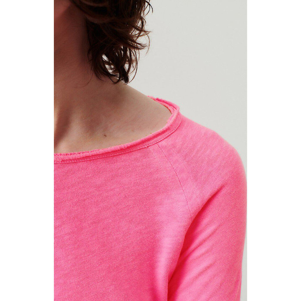 American Vintage Sonoma 31 LS Rd Neck in Pink Acid Fluo