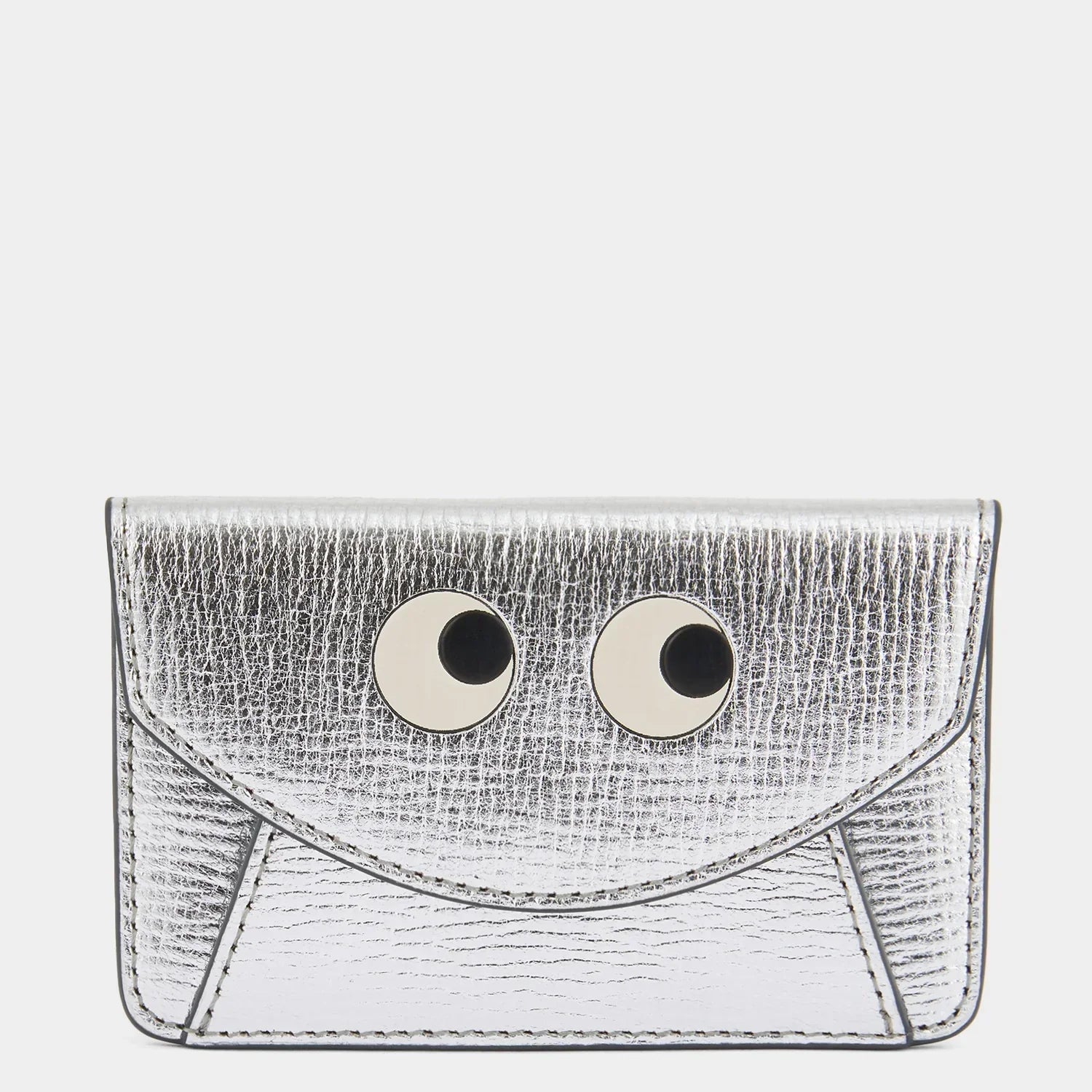Anya Hindmarch Envelope Card Case Mage Safe in Silver