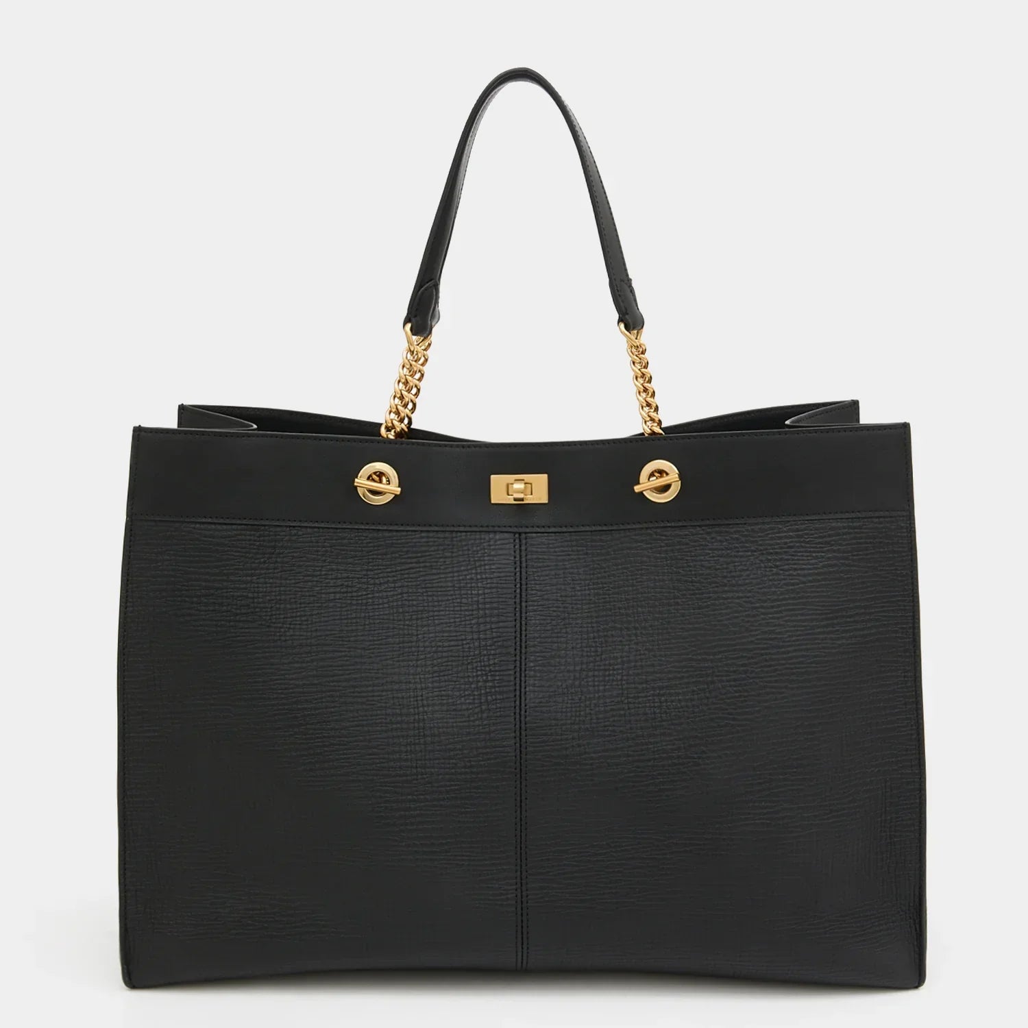 Anya Hindmarch Mortimer Tote Eyelet in Black