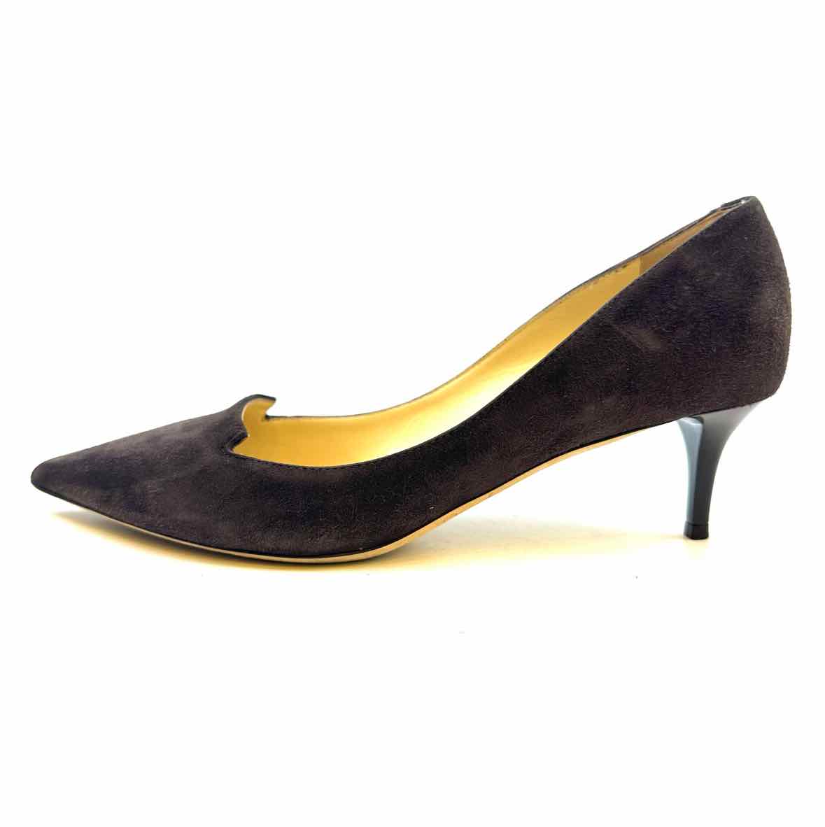 JIMMY CHOO Size 5.5 Brown Suede Solid Pumps