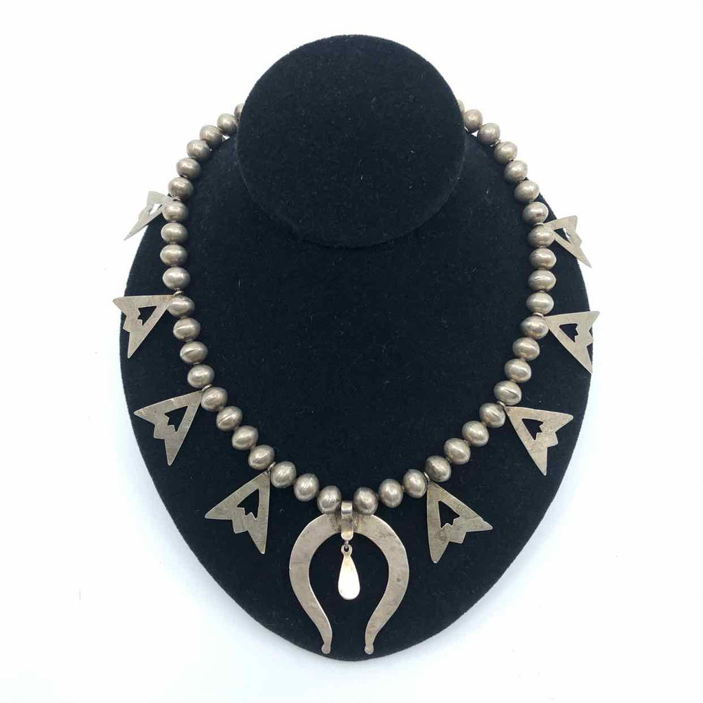 Sterling Silver Arrowhead Turquoise Necklace