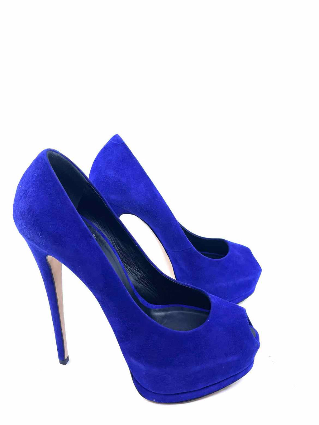 GIUSEPPE ZANOTTI Size 9 Violet Suede Solid Pumps