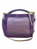 LOUIS VUITTON Audacieuse PM Eggplant Leather Suede Monogram Handbag
