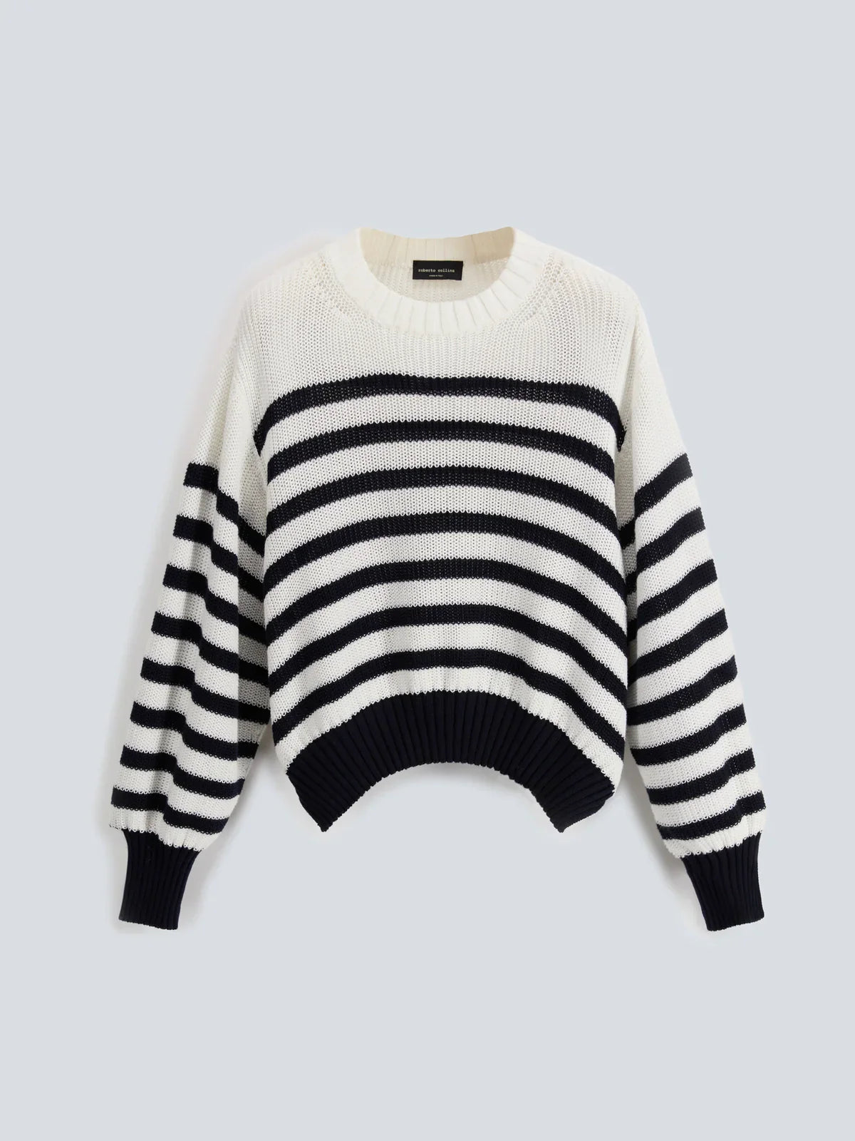Roberto Collina Striped Cotton Sweater