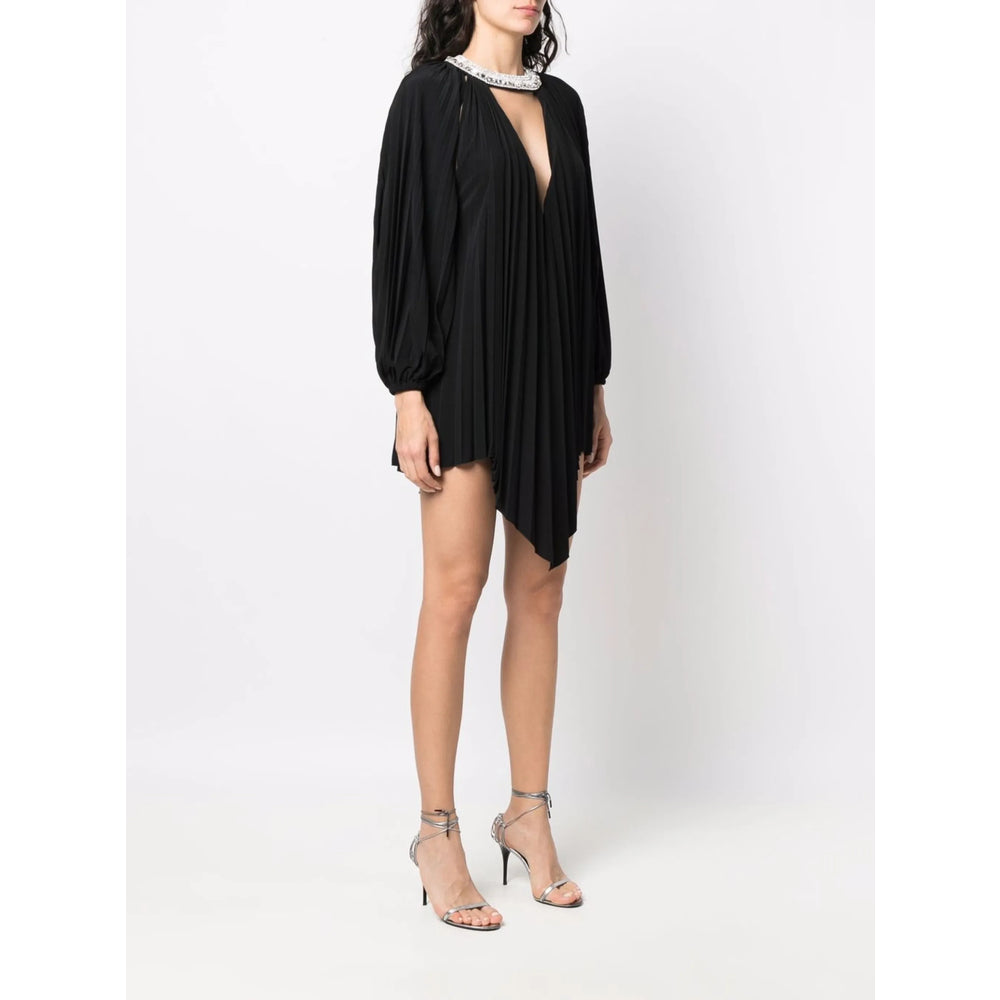Black Glass Crystal Party Dress