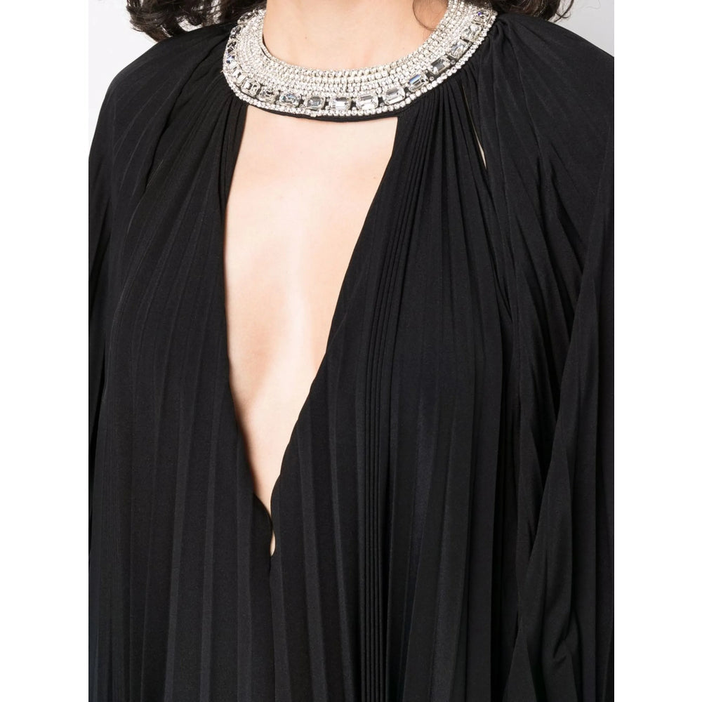 Black Glass Crystal Party Dress