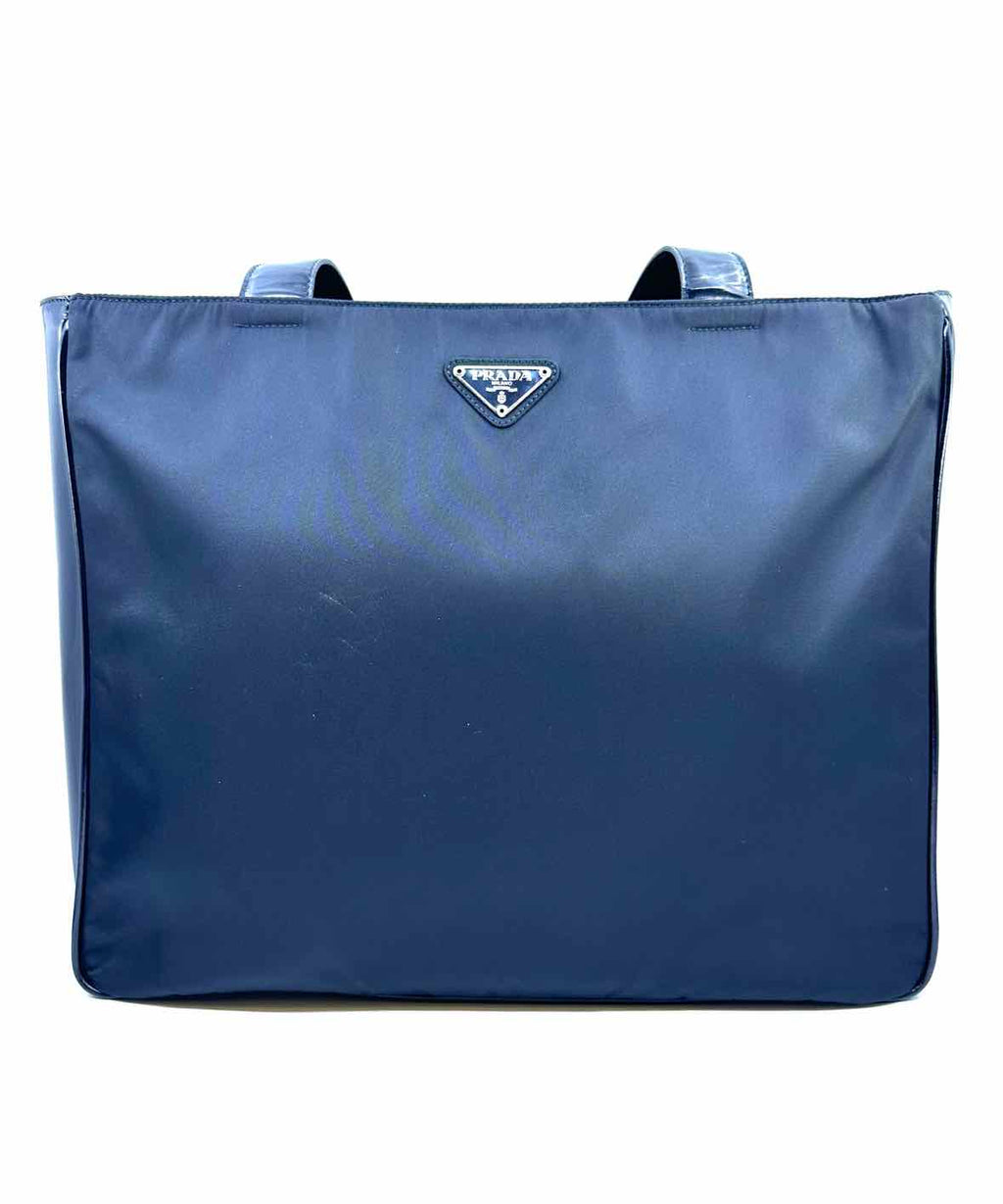PRADA Black Nylon, patent leather Tote