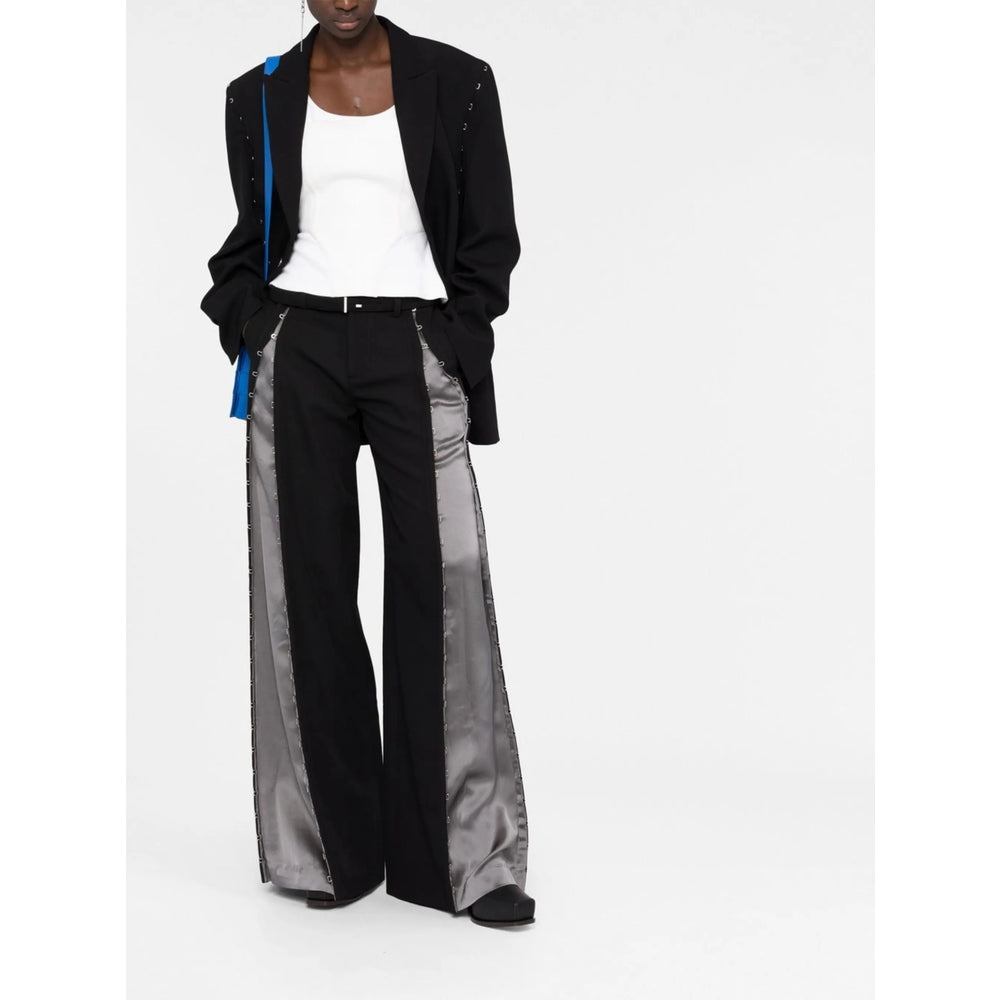 Sleek Wool Blend Trousers