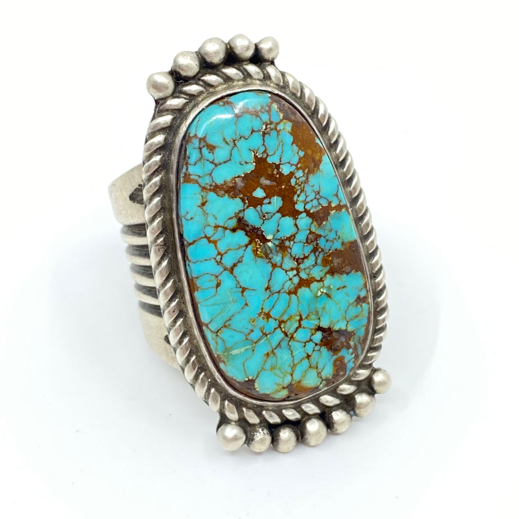NAVAJO Indian Mountain Turquoise Ring