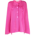 Soft Fuchsia Fringe Sweater