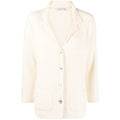 Chalk White Cashmere Knit Shirt