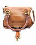 CHLOE Brown Pebbled Leather Handbag