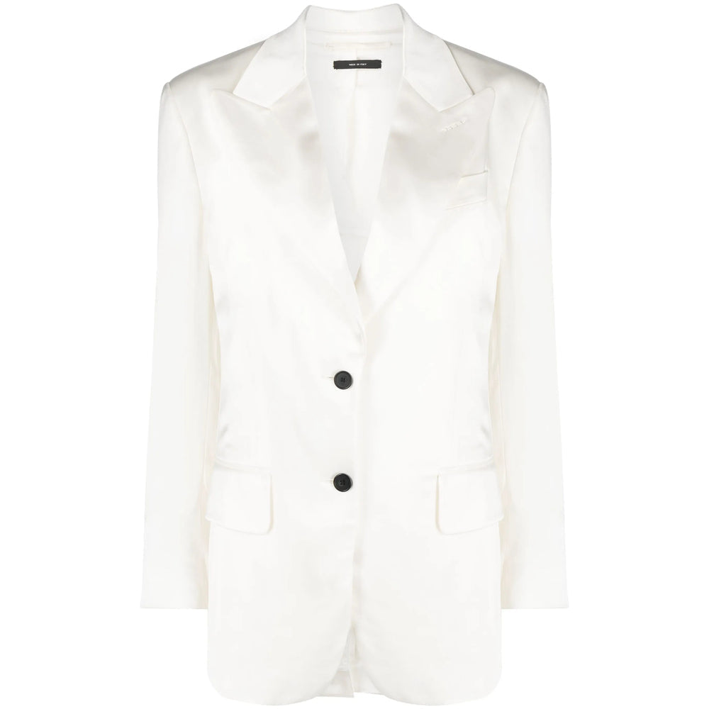 American Satin Peak Lapel Jacket