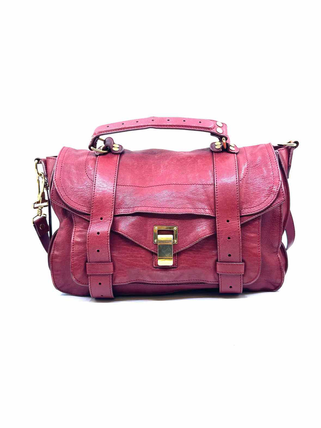 PROENZA SCHOULER Red Leather Solid Handbag