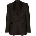 Black Silk Blend Shawl Lapel Blazer
