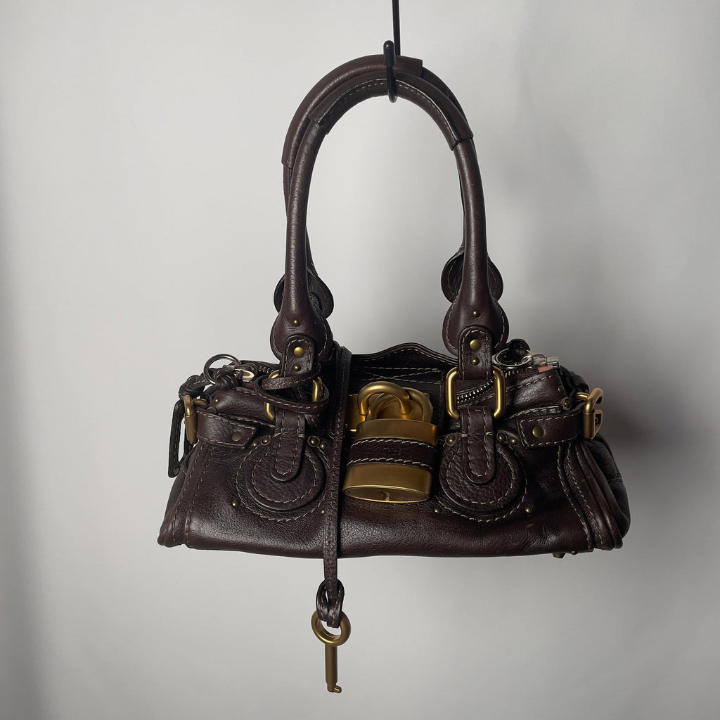 🔥 Pre-owned CHLOÉ 2007 brown mini paddington 🔥