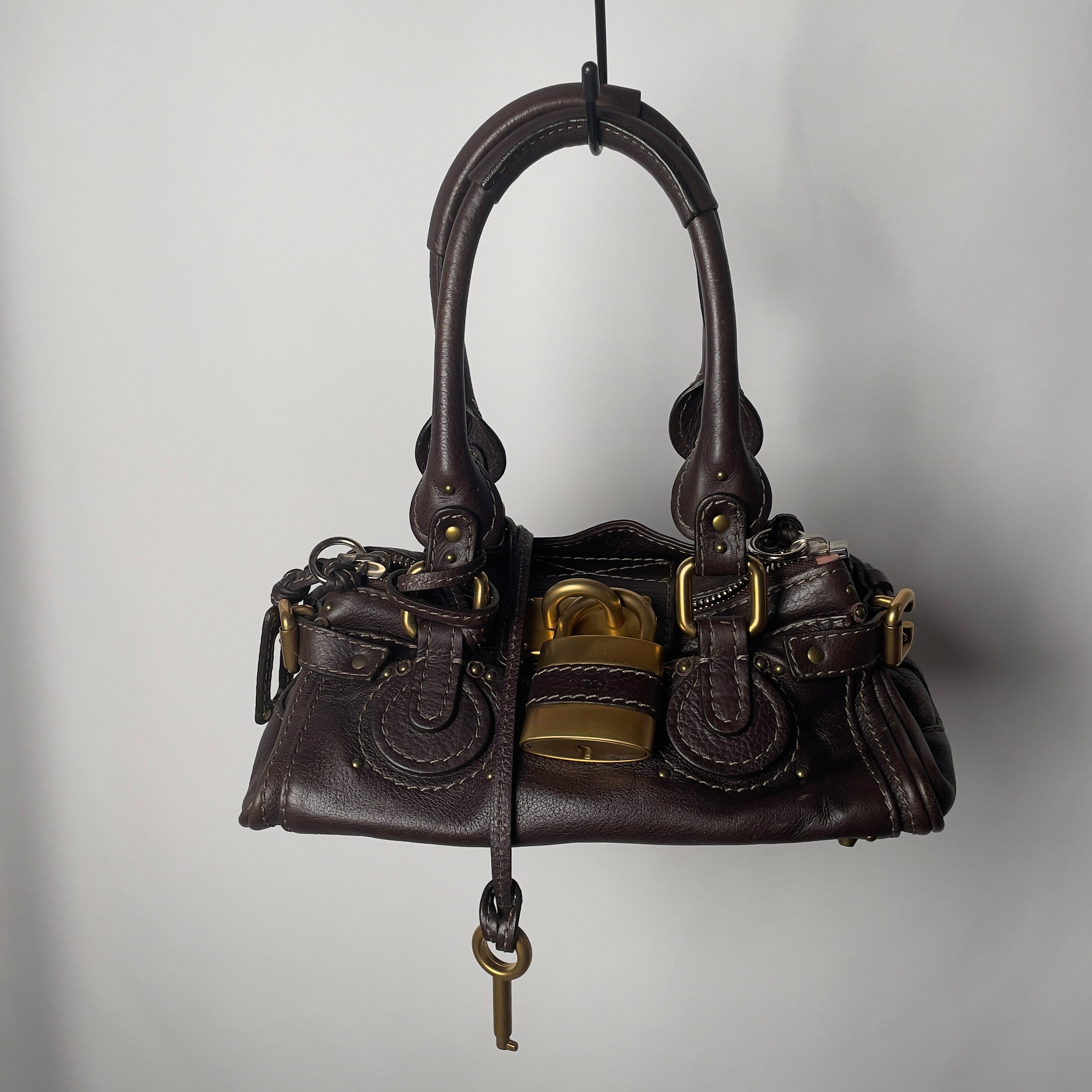 🔥 Pre-owned CHLOÉ 2007 brown mini paddington 🔥