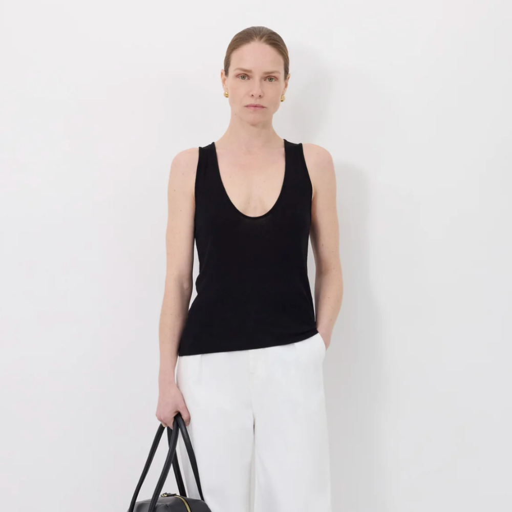 LouLou Albia Tank - Black