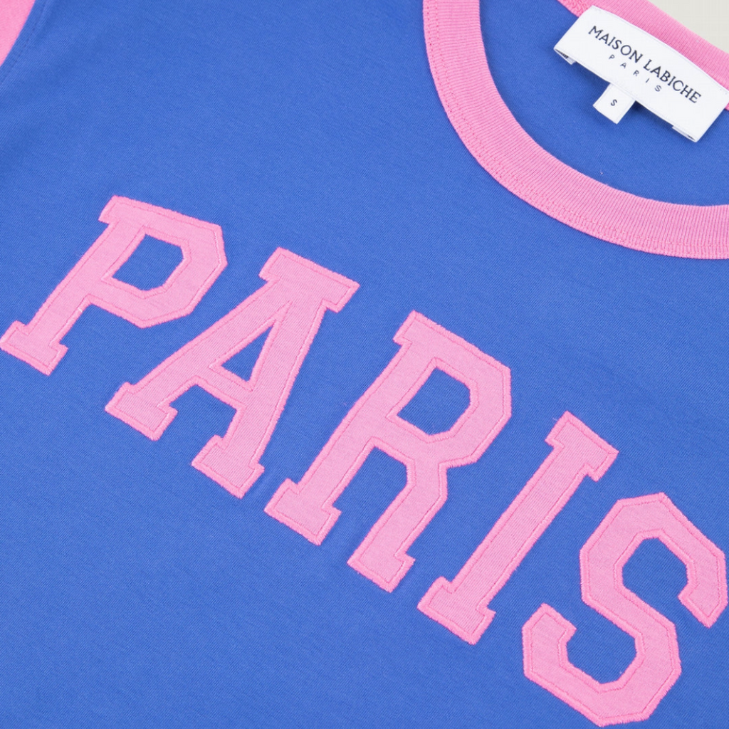 Maison Labiche Merisiers Paris T-Shirt - Blue