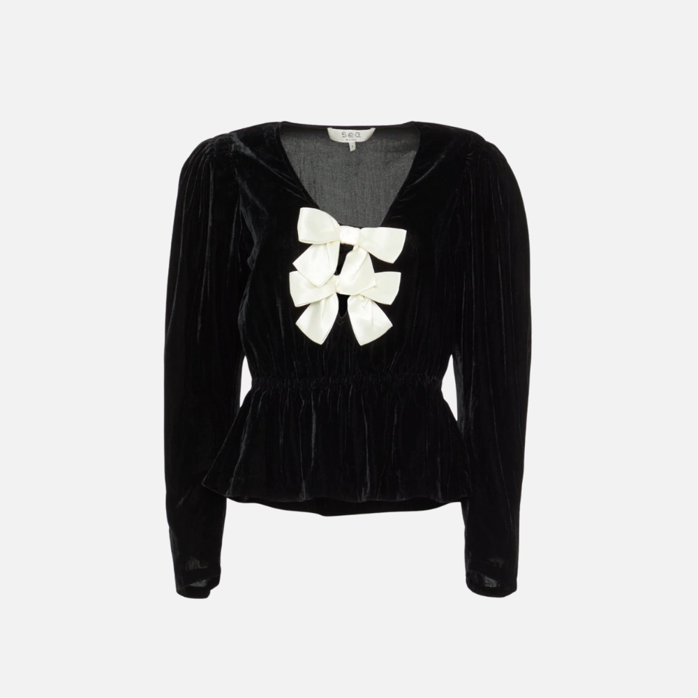 Sea NY Seraphine Top - Black Velvet