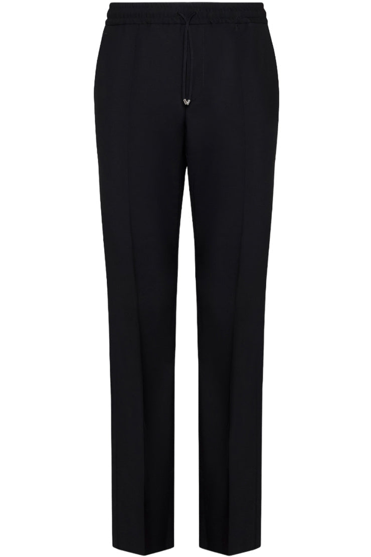 DRAWSTRING STRAIGHT FIT TROUSERS